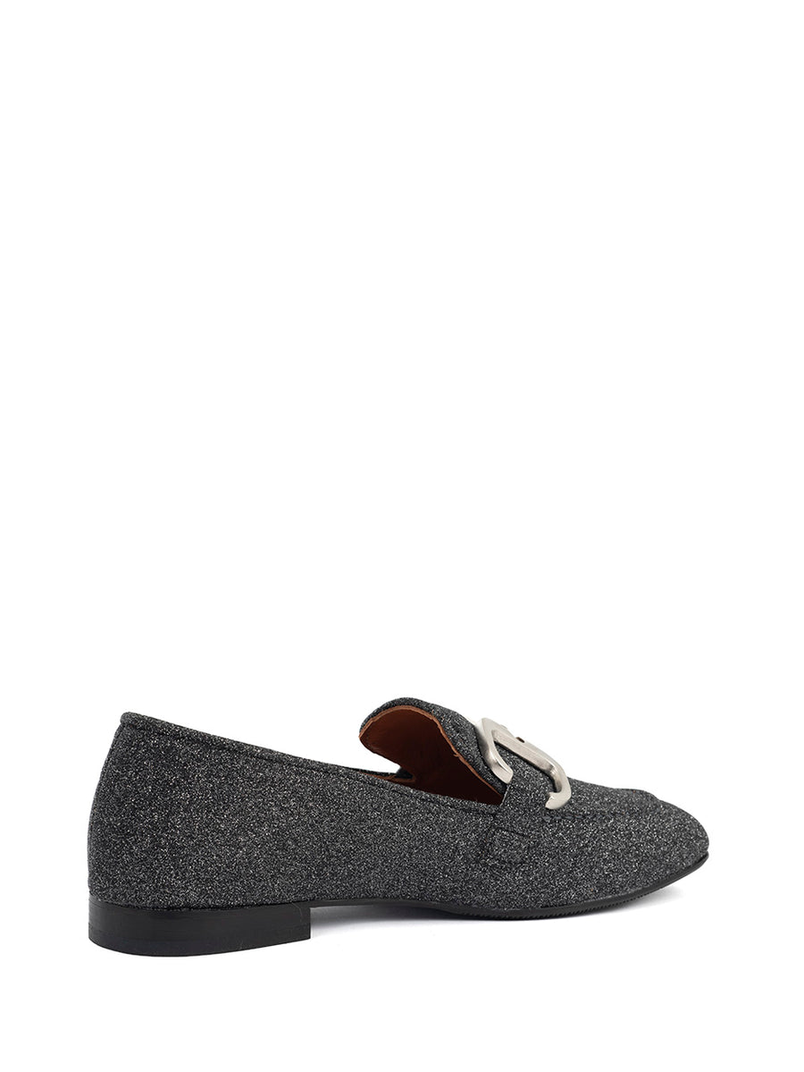 Clau | Loafer Anthrazit Glitzer