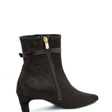 Dione | Stiefelette Dunkelbraun