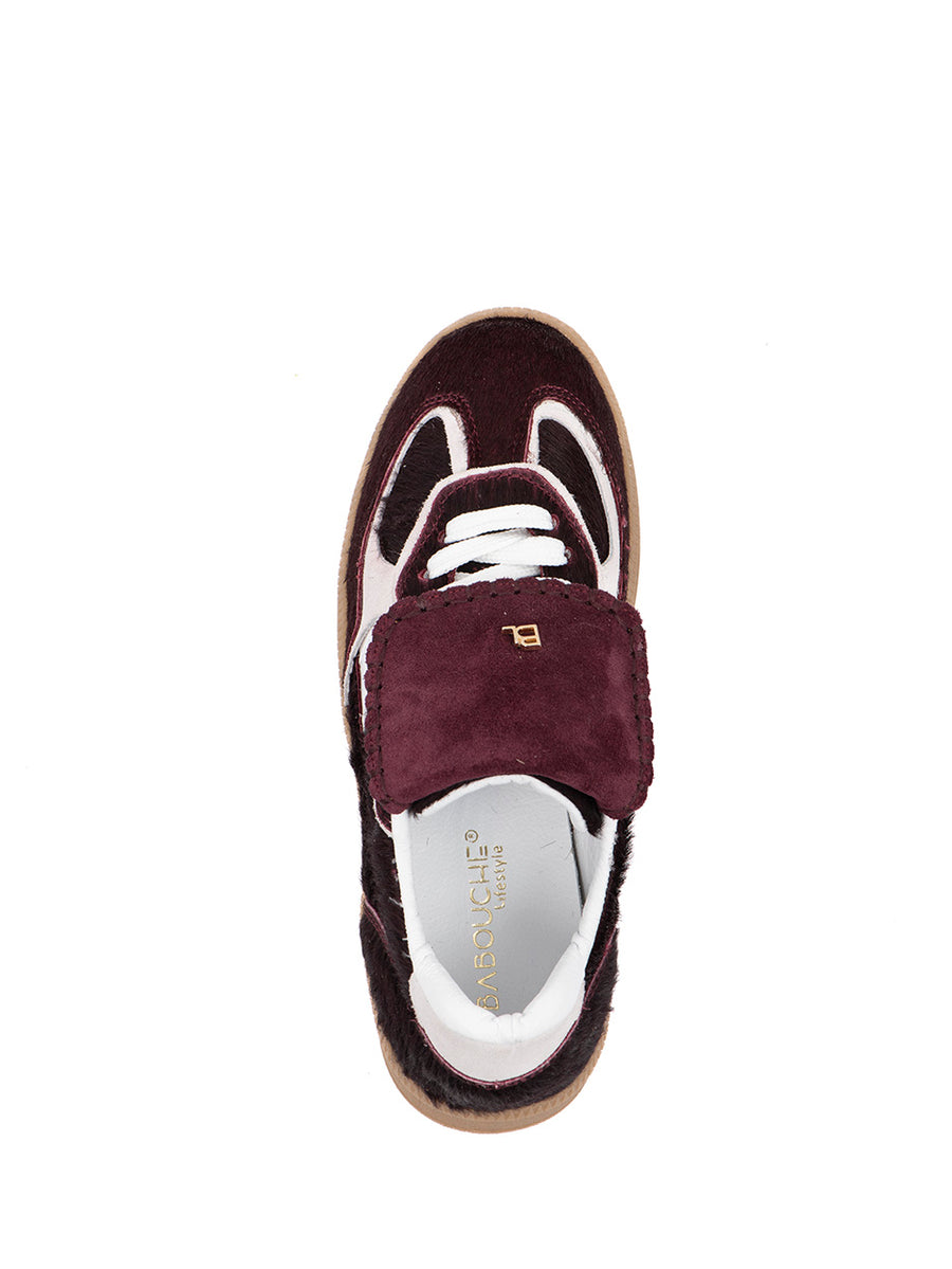 Ira | Sneaker Bordo/Weiß