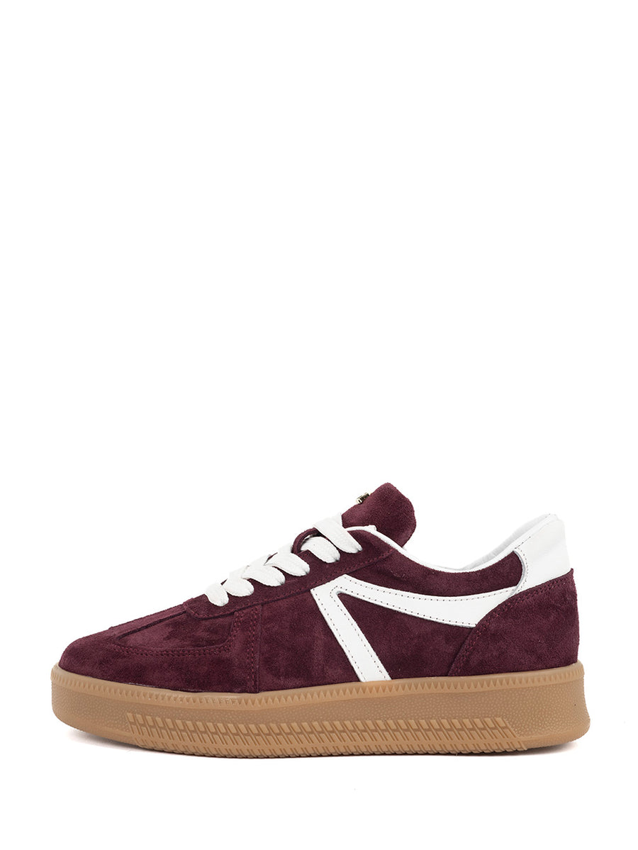 Liva | Sneaker Bordo/Weiß