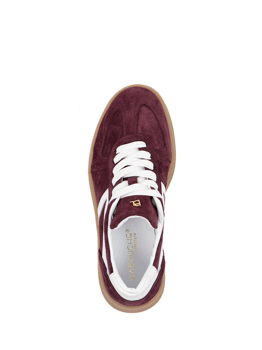 Liva | Sneaker Bordo/Weiß