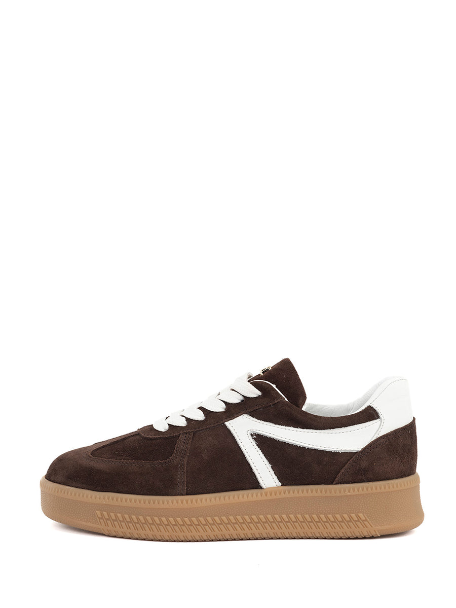 Liva | Sneaker Dunkelbraun/Weiß