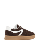 Liva | Sneaker Dunkelbraun/Weiß