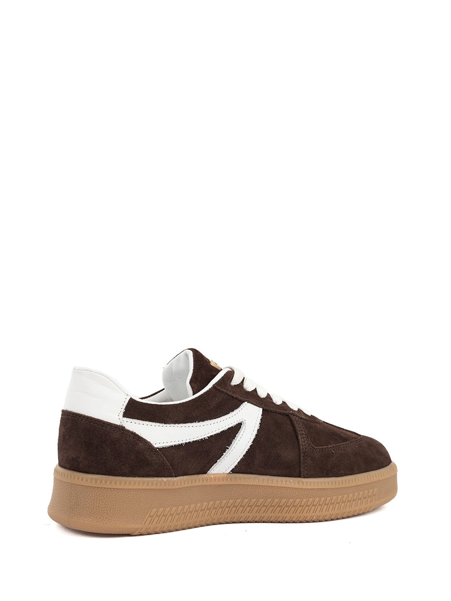 Liva | Sneaker Dunkelbraun/Weiß