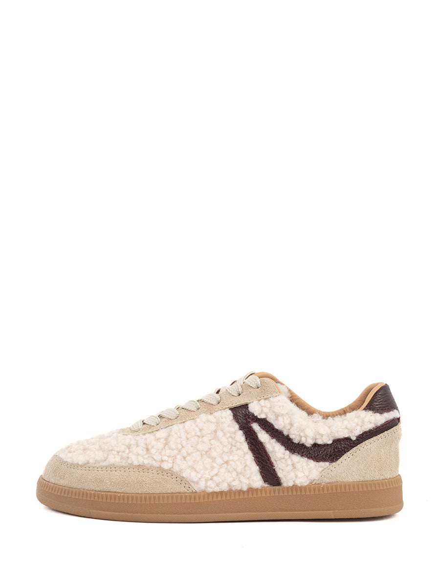 Mia | Sneaker Beige/Bordo