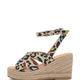 Alix | Espadrilles mit Keilabsatz, Multi Leoprado