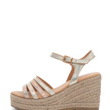 Maddi | Espadrilles Keilabsatz Gold/Nude