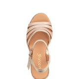 Maddi | Espadrilles Keilabsatz Gold/Nude