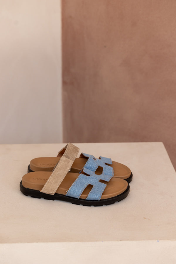 Bidi | Slipper Light Blue/Kum