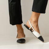 Janna | Slingback Black/Light Beige