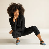 Samee | Slingback Light Blue/Zwart