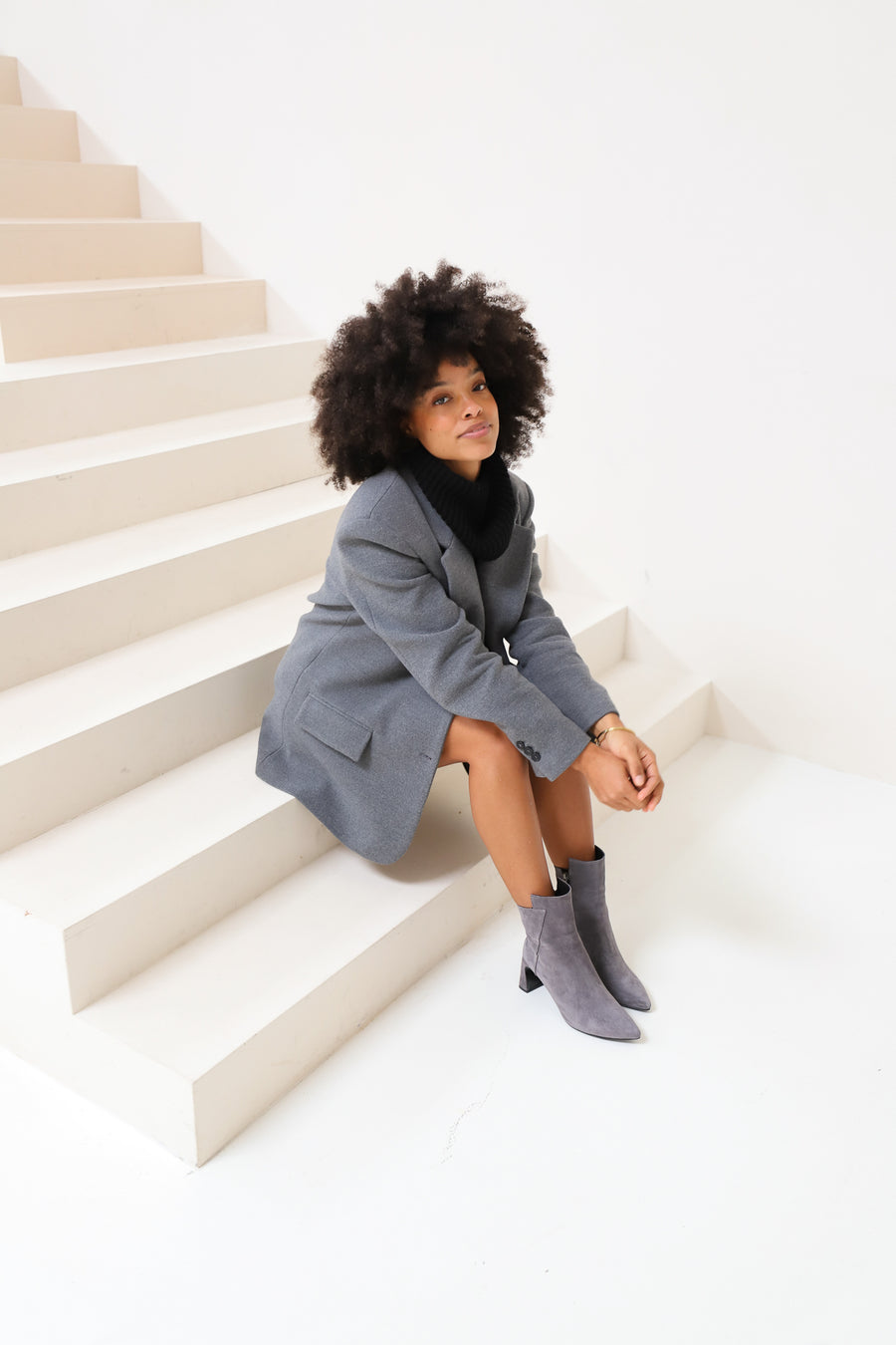 Emy | Ankle Stiefelet Grau