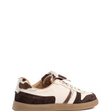 Alana | Sneaker Dunkelbraun/Off White/Dunkelbraun Kuh