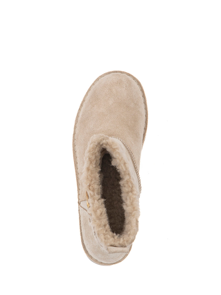 Almalfi | Fur boots Beige