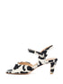 Anna | Sandalette Cow White/Black