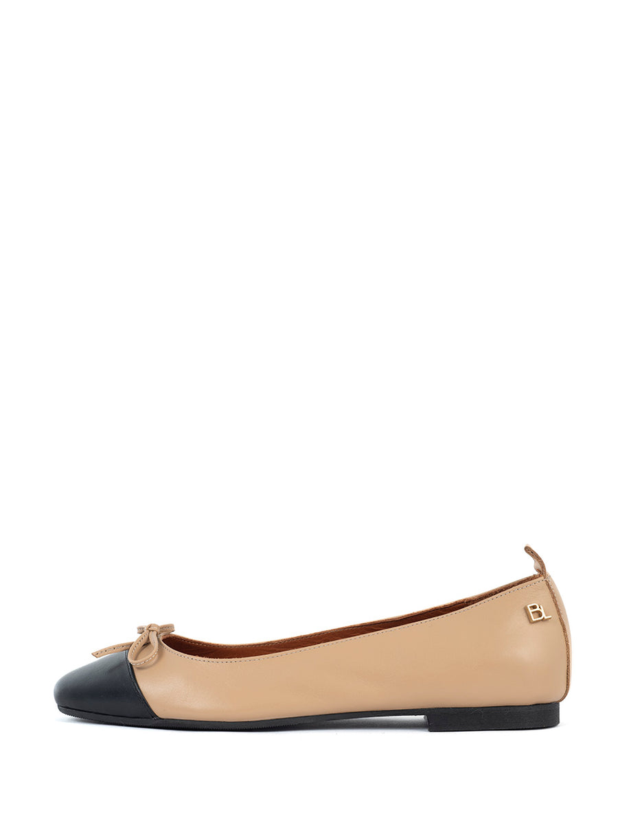 Candy | Ballerina Schwarz/Beige