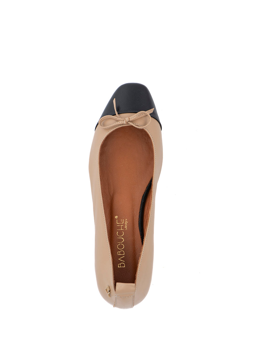 Candy | Ballerina Schwarz/Beige