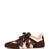 Didi | Sneaker Donker Bruin/Cow White/Camel Black/White/Dark Brown