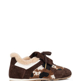Didi | Sneaker Donker Bruin/Cow White/Camel Black/White/Dark Brown
