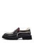 Evita | Chunky Loafer Black/Off White/Bordeaux