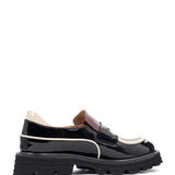 Evita | Chunky Loafer Black/Off White/Bordeaux