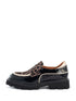 Evita | Chunky Loafer Black/Off White/Camel Leopard