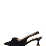 Gia | Slingback Zwart