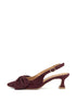 Gia | Slingback Bordo