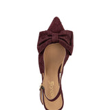 Gia | Slingback Bordo