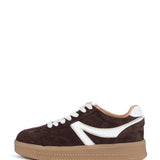 Gigi | Sneaker Donker Bruin/White/Gold