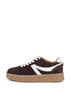 Gigi | Sneaker Donker Bruin/White/Gold