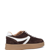 Gigi | Sneaker Donker Bruin/White/Gold