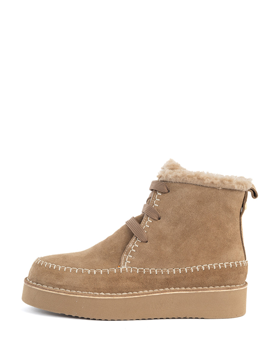 Keily | Fur boots Beige