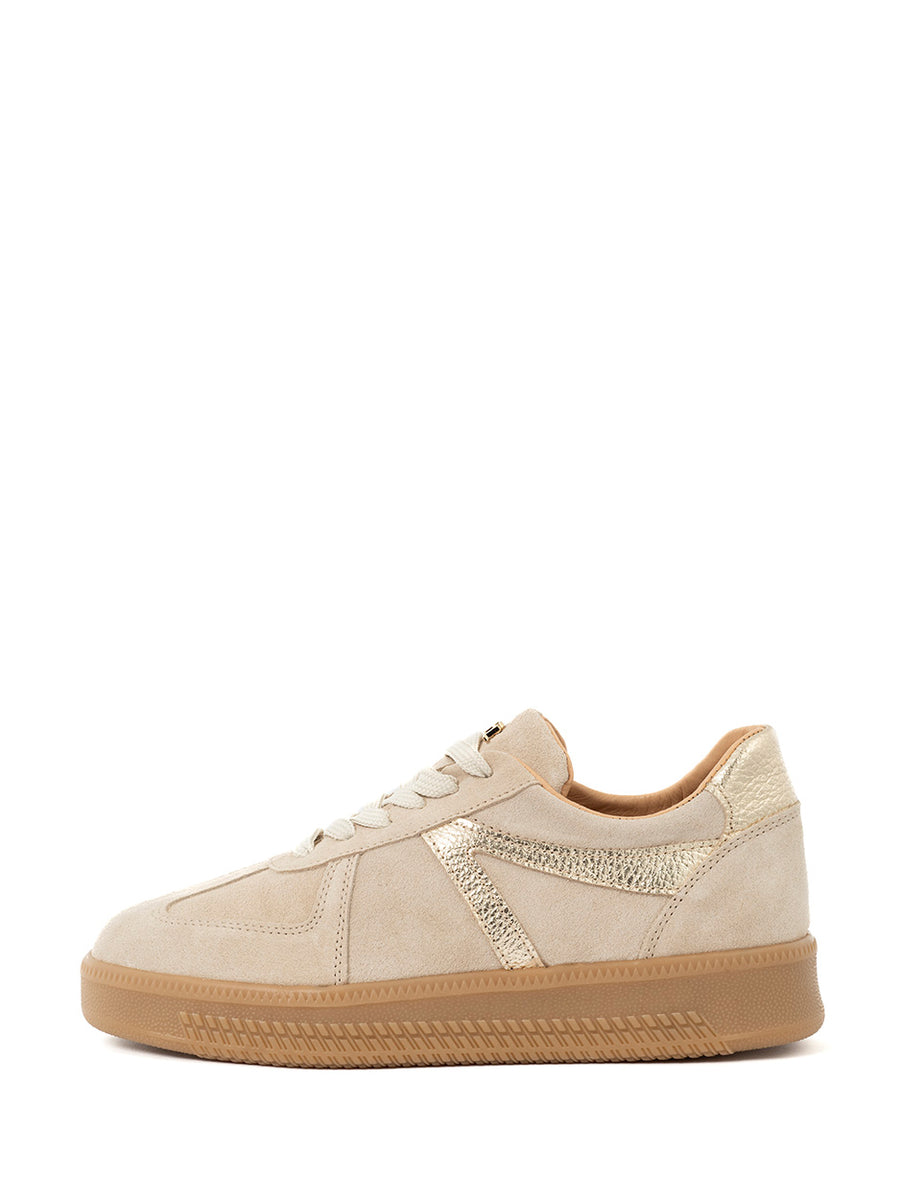 Liva | Sneaker Beige/Goud