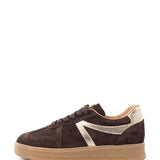 Liva | Sneaker Dark Brown/Gold