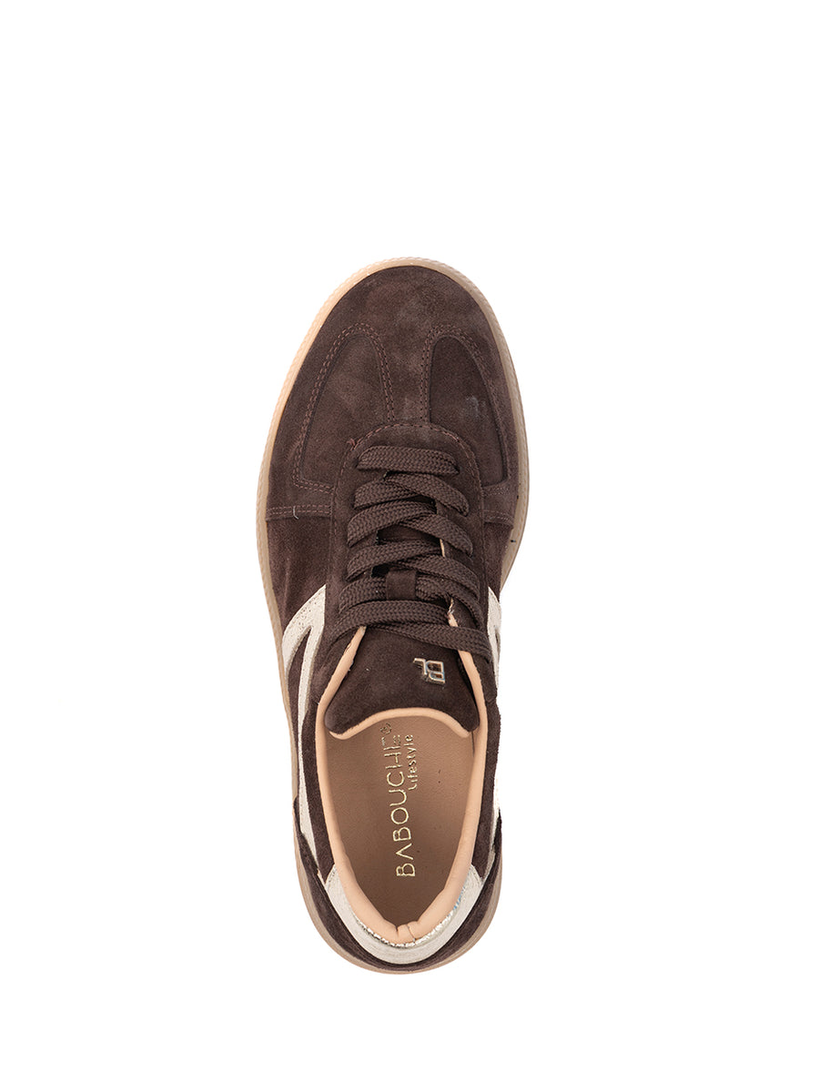 Liva | Sneaker Dark Brown/Gold
