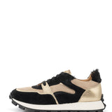 Livia | Sneaker Schwarz/Gold/Beige