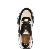 Livia | Sneaker Schwarz/Gold/Beige