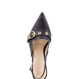 Macy | Slingback Dark Brown