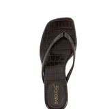 Milla | Slipper Donker Bruin