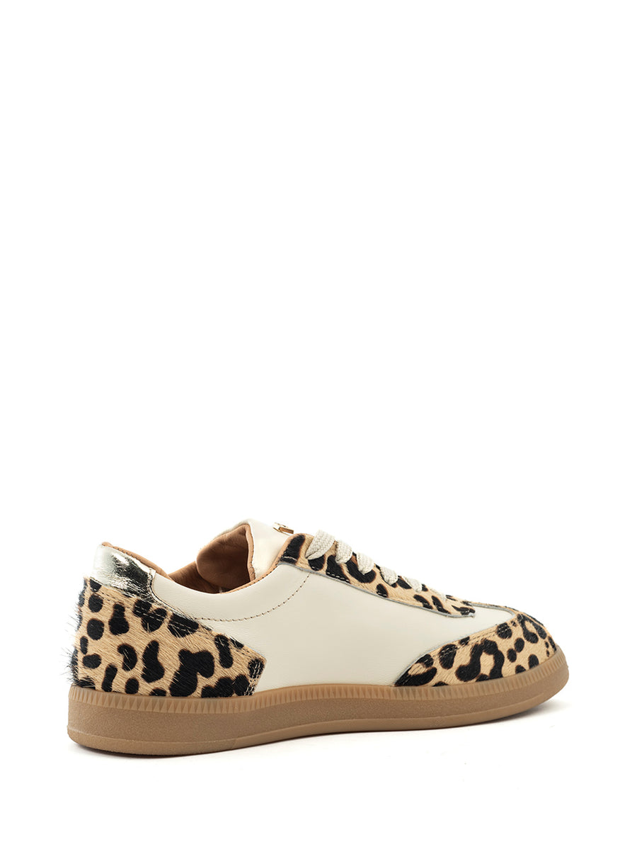 Nara | Sneaker Camel Leopard/Off White/Gold
