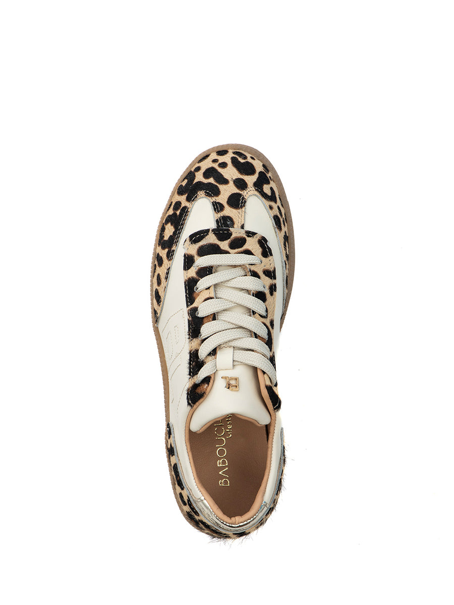 Nara | Sneaker Camel Leopard/Off White/Gold
