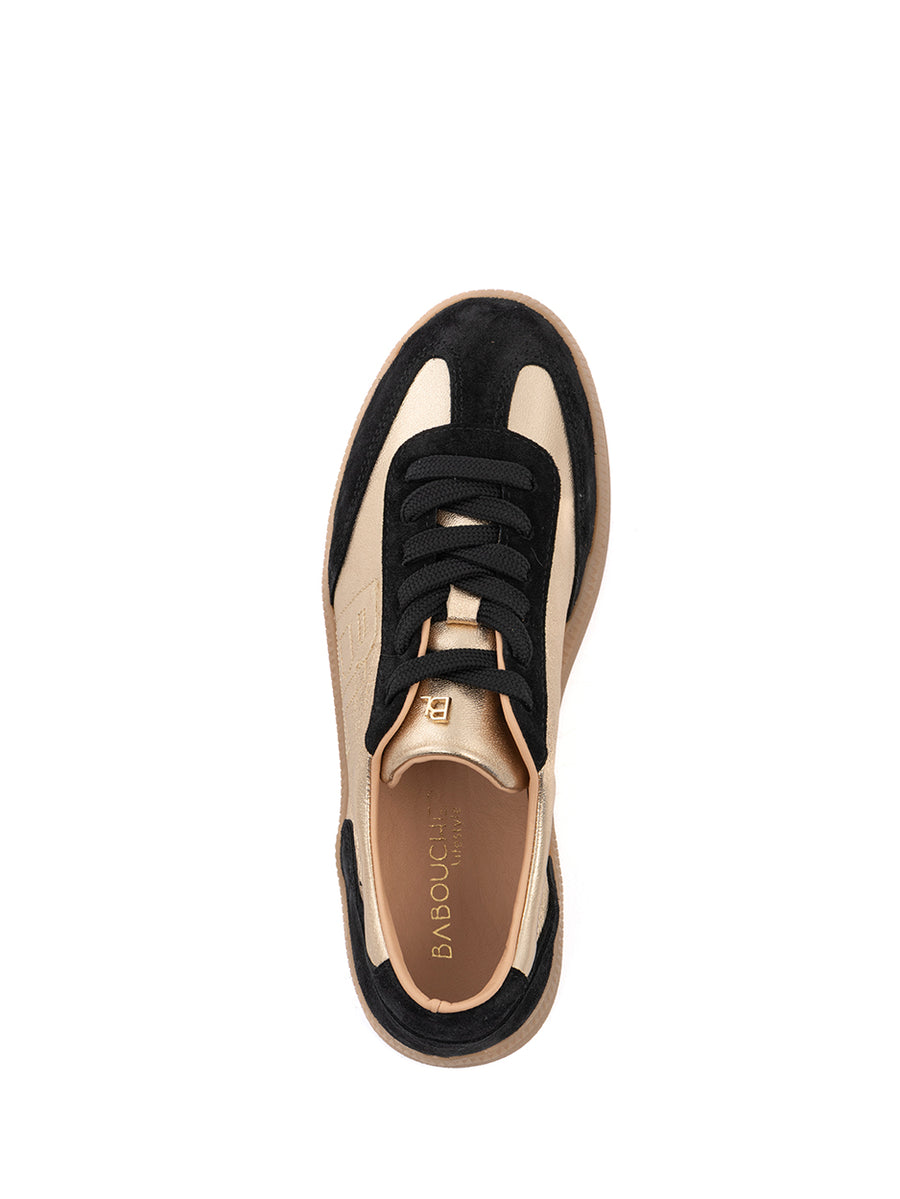 Nara | Sneaker Black / Gold / Black