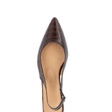 Nelly | Slingback Dark Brown