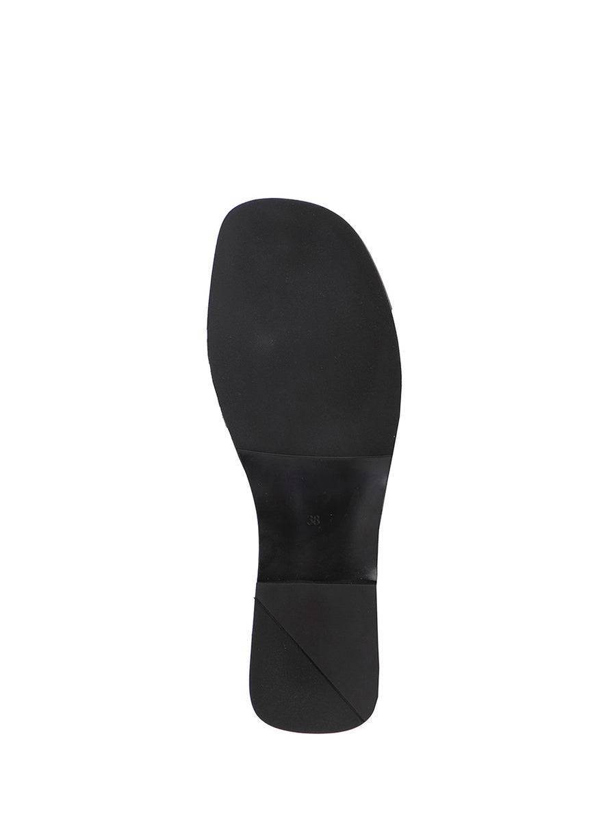 Floria | Slipper Silber Anthrazit Schwarz