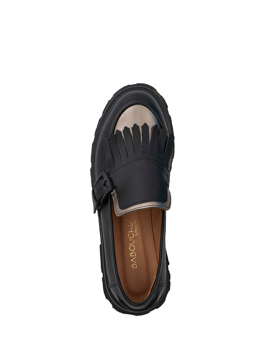 Kala | Loafer Zwart/Koper