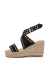 Avi | Espadrilles mit Keilabsatz in Schwarz