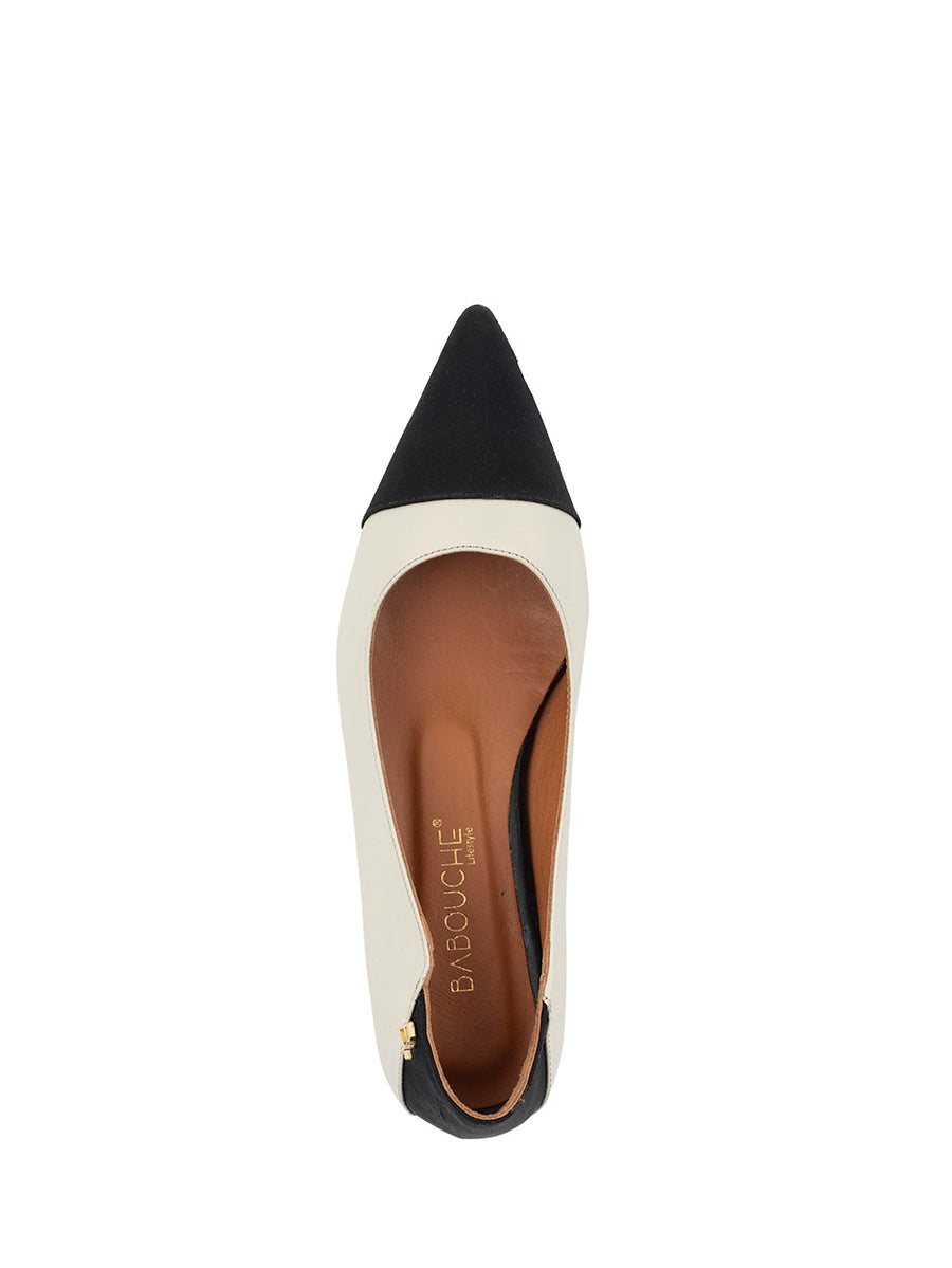 Becca | Ballerina Zwart/Light Beige