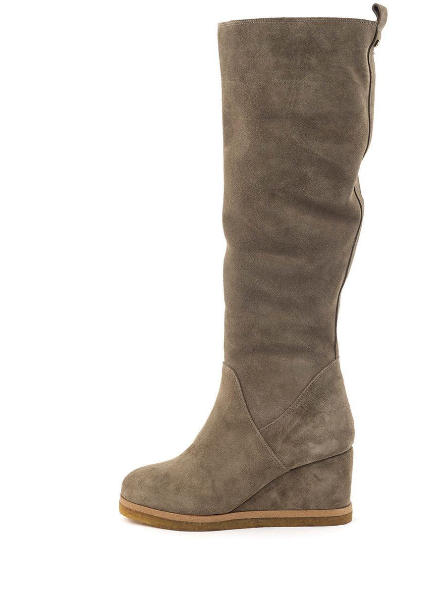 Dian | Fur boots Taupe