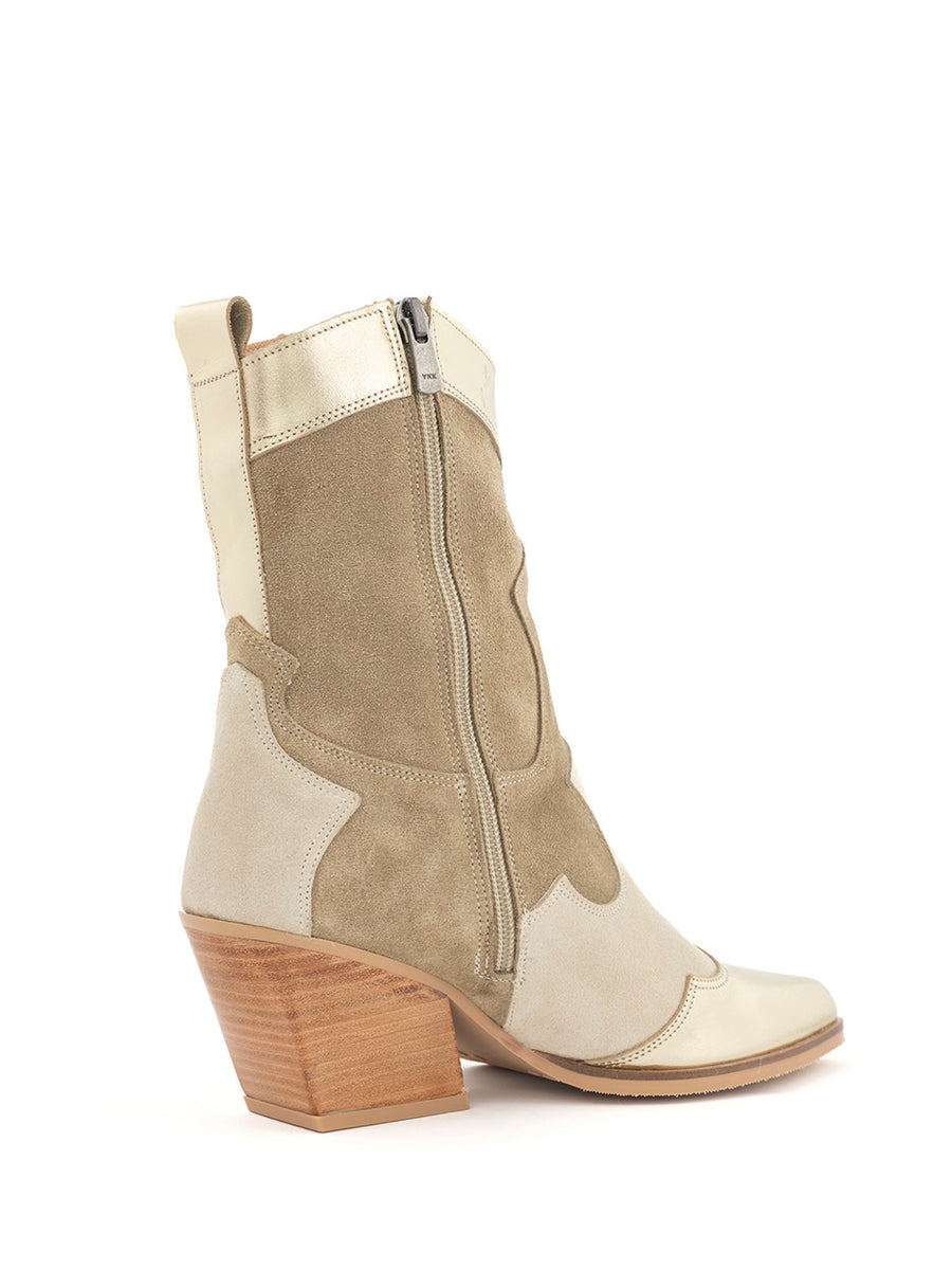 Farah | Western Goud/Beige/Kum